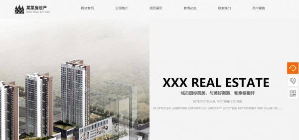 企業(yè)網站建設功能性界面